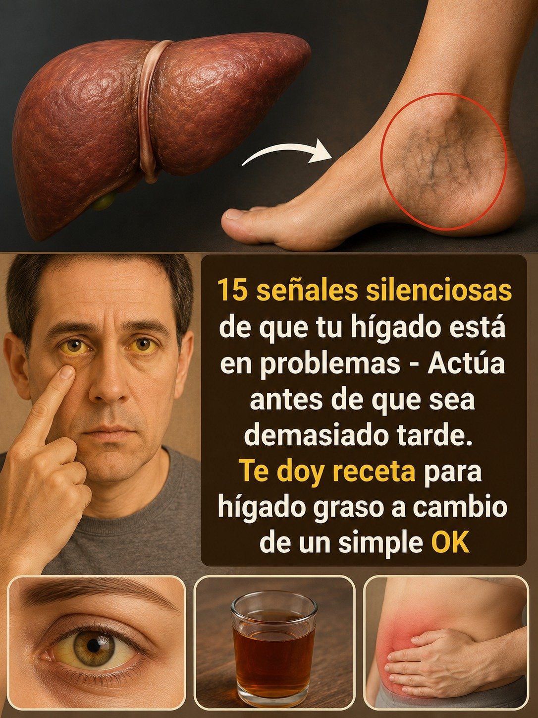 Señales de problemas en el hígado