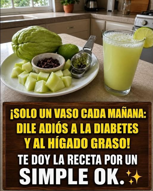 Chayote y jugo verde