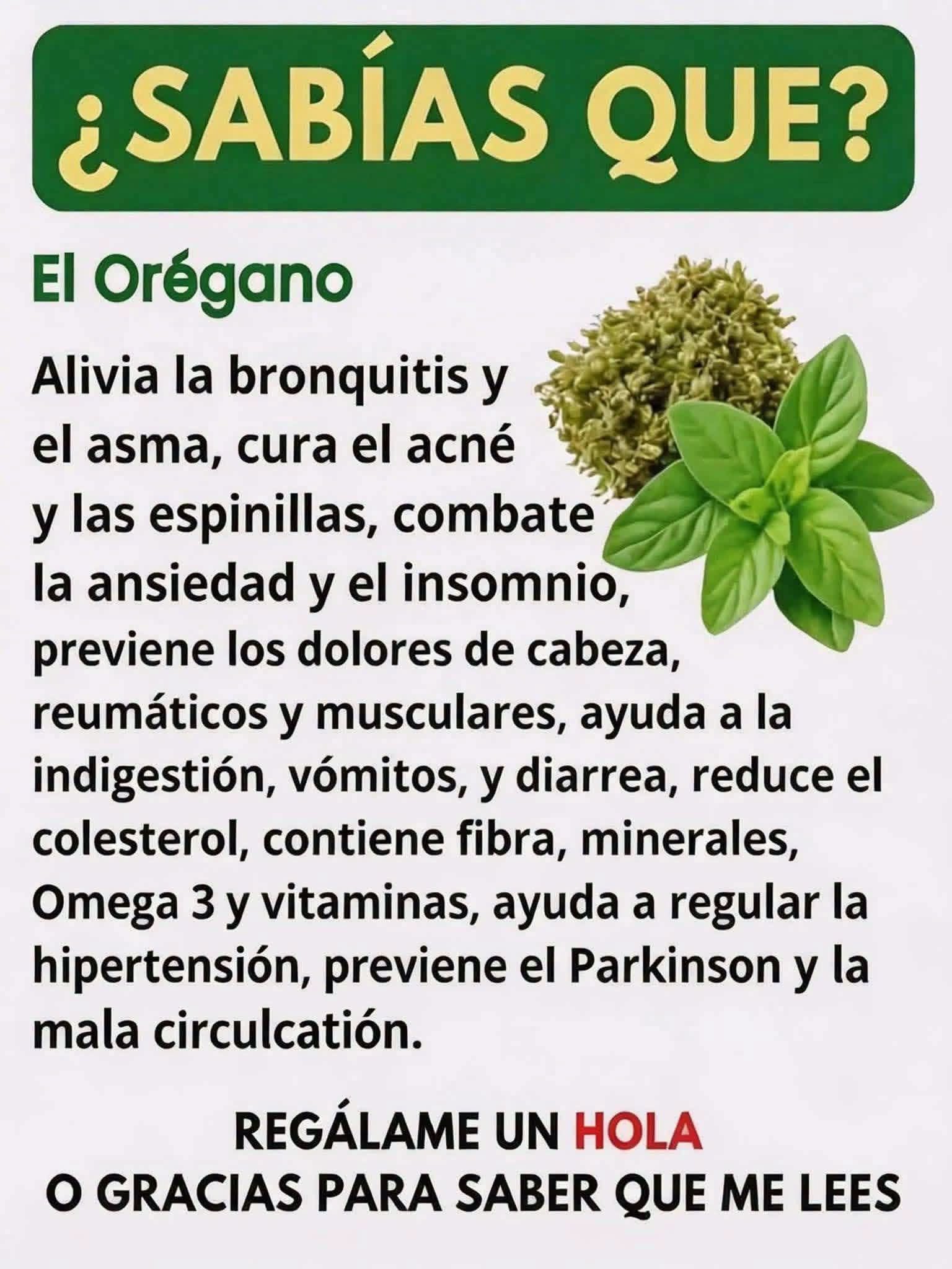 Beneficios del Orégano
