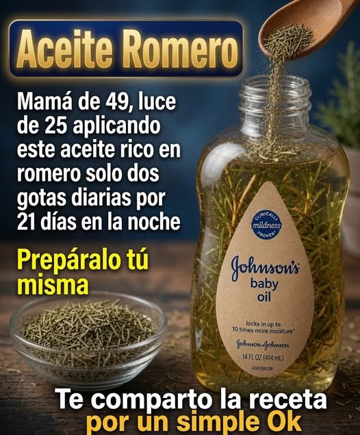 Aceite de bebé y romero