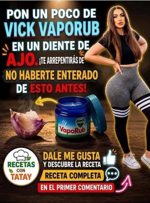 Vicks VapoRub y Ajo