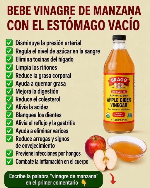 Beneficios del vinagre de manzana