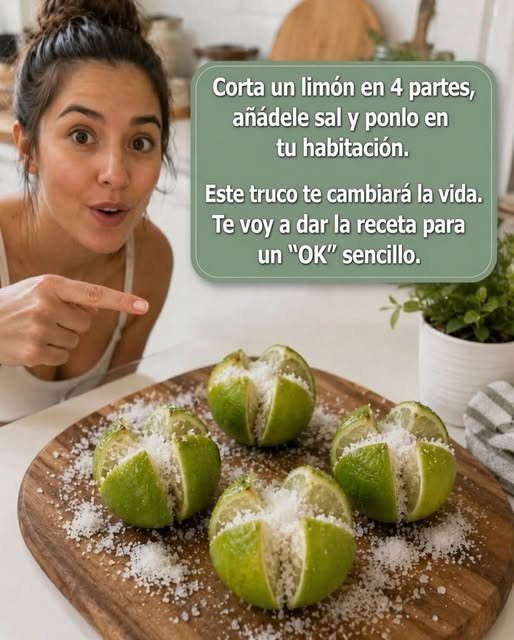 Limones cortados en 4 partes con sal