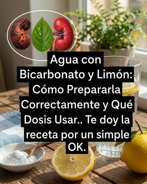 Bebida de Bicarbonato y Limón
