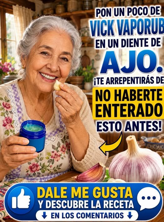 Vicks VapoRub y un diente de ajo