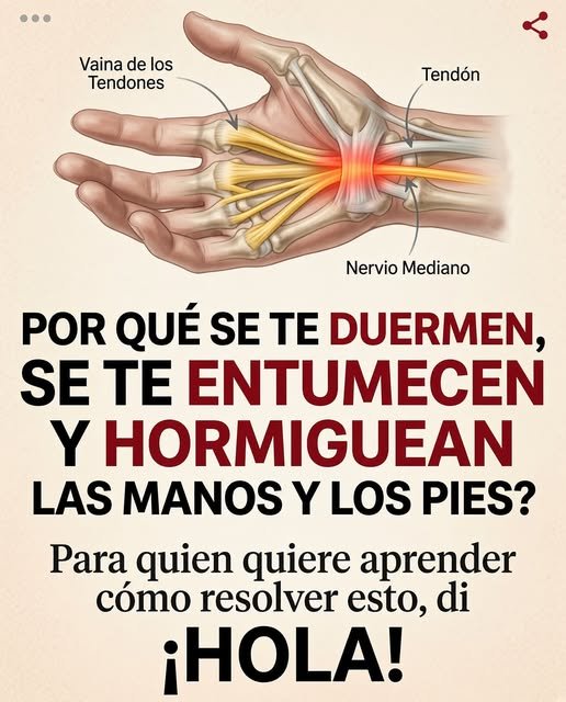 Ilustración anatómica de la mano