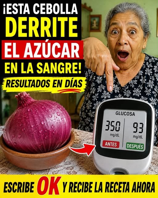 Medición de glucosa en sangre tras el uso de cebolla roja