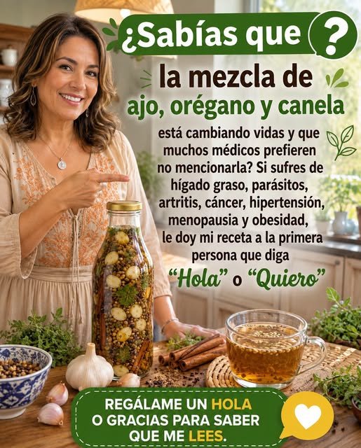 Infusión de Ajo y Orégano