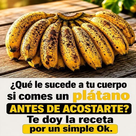 Racimo de plátanos maduros