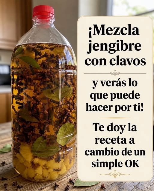 Té de jengibre con clavo