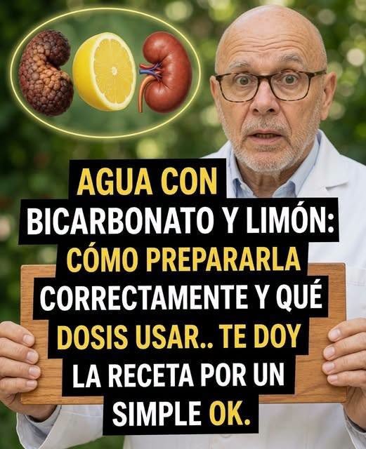 Bicarbonato de sodio y limón como remedio natural