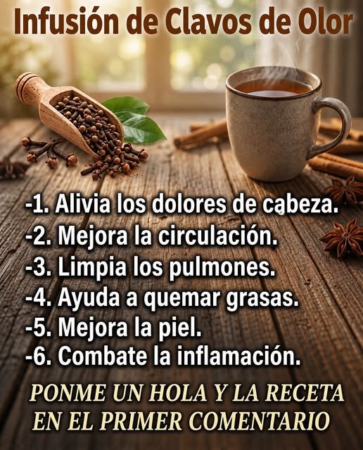 Infusión de clavos de olor
