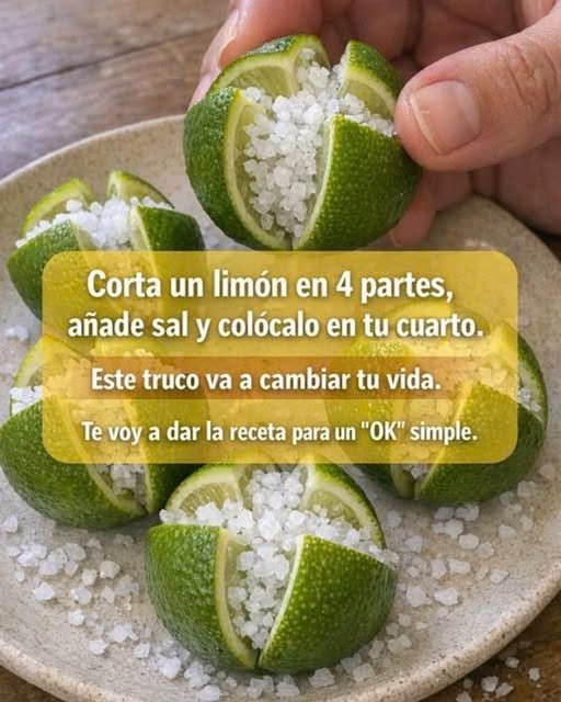 Limones cortados con sal en un plato