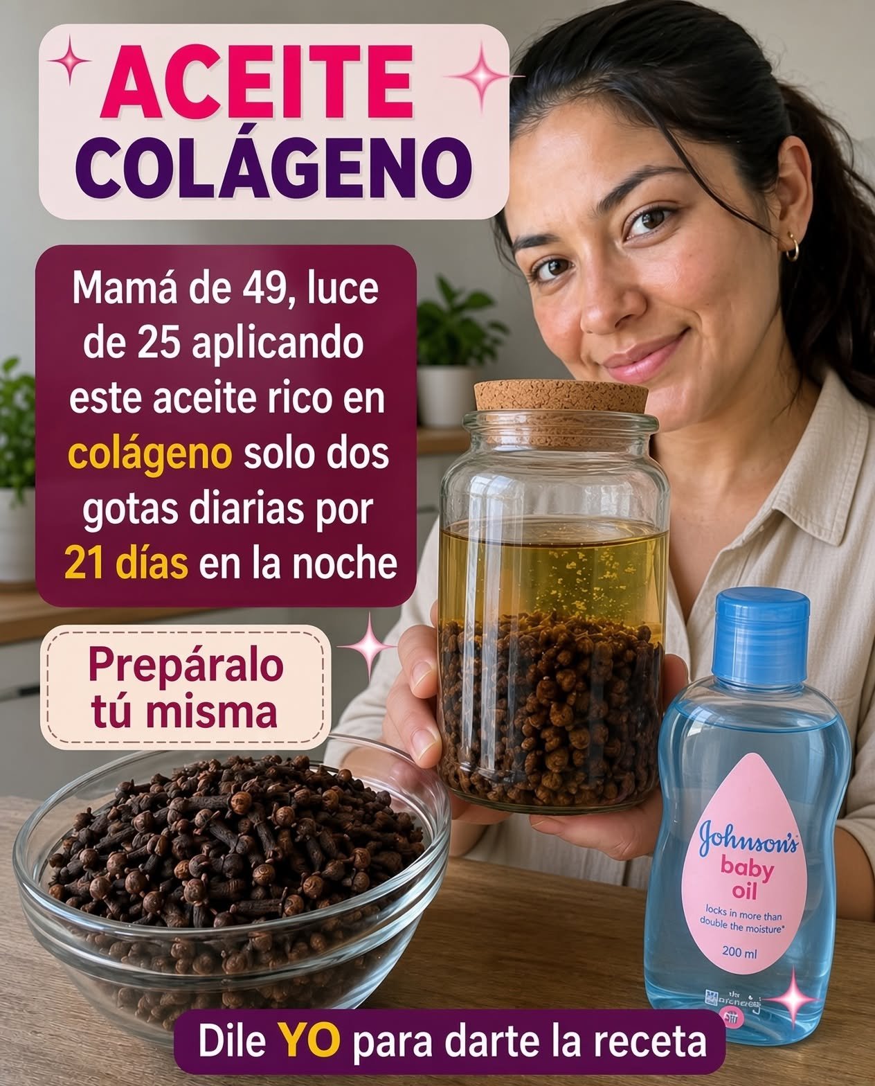 Aceite de colágeno casero