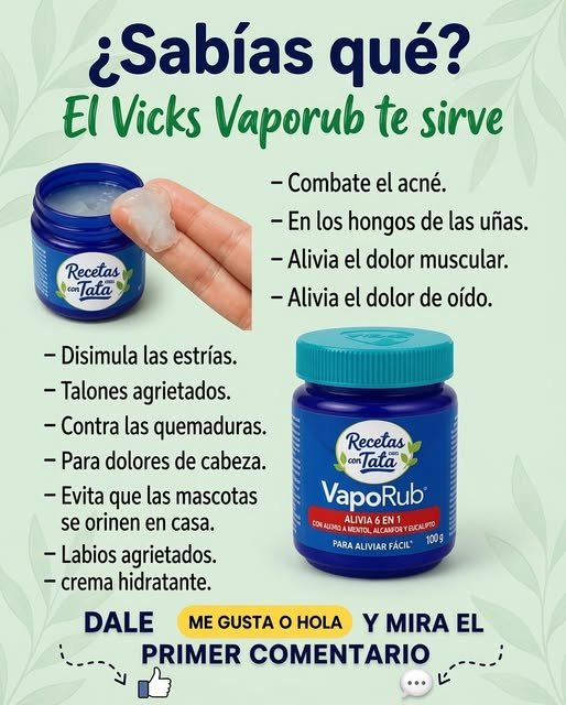 Usos de Vick VapoRub