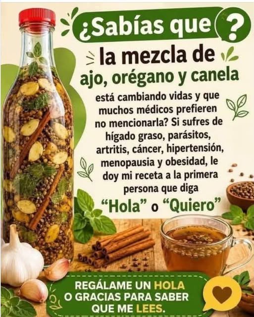 Mezcla de Ajo Orégano y Canela
