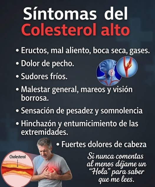 Síntomas del Colesterol Alto