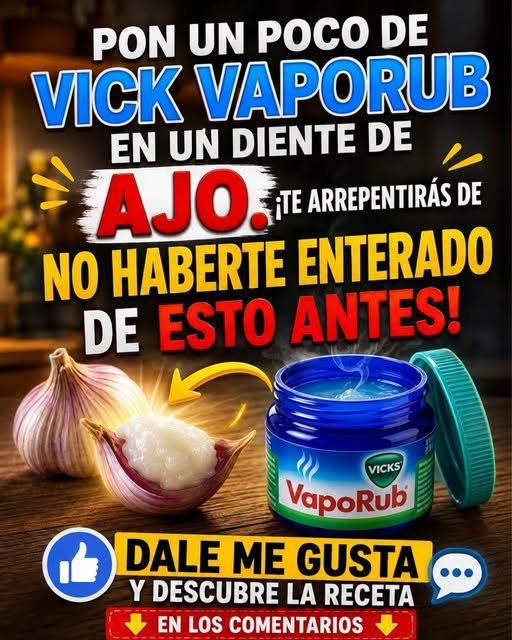 Vicks VapoRub y Ajo