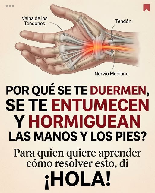 Mano con partes anatómicas etiquetadas