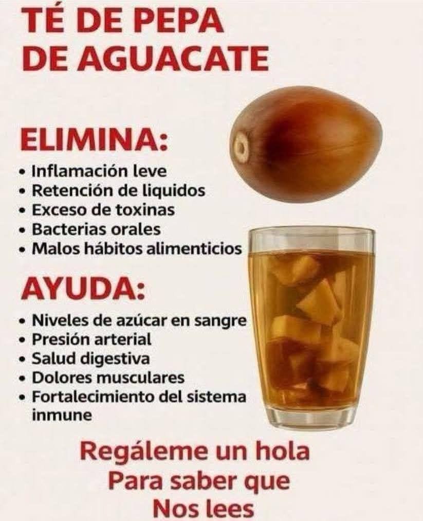 Té de hueso de aguacate