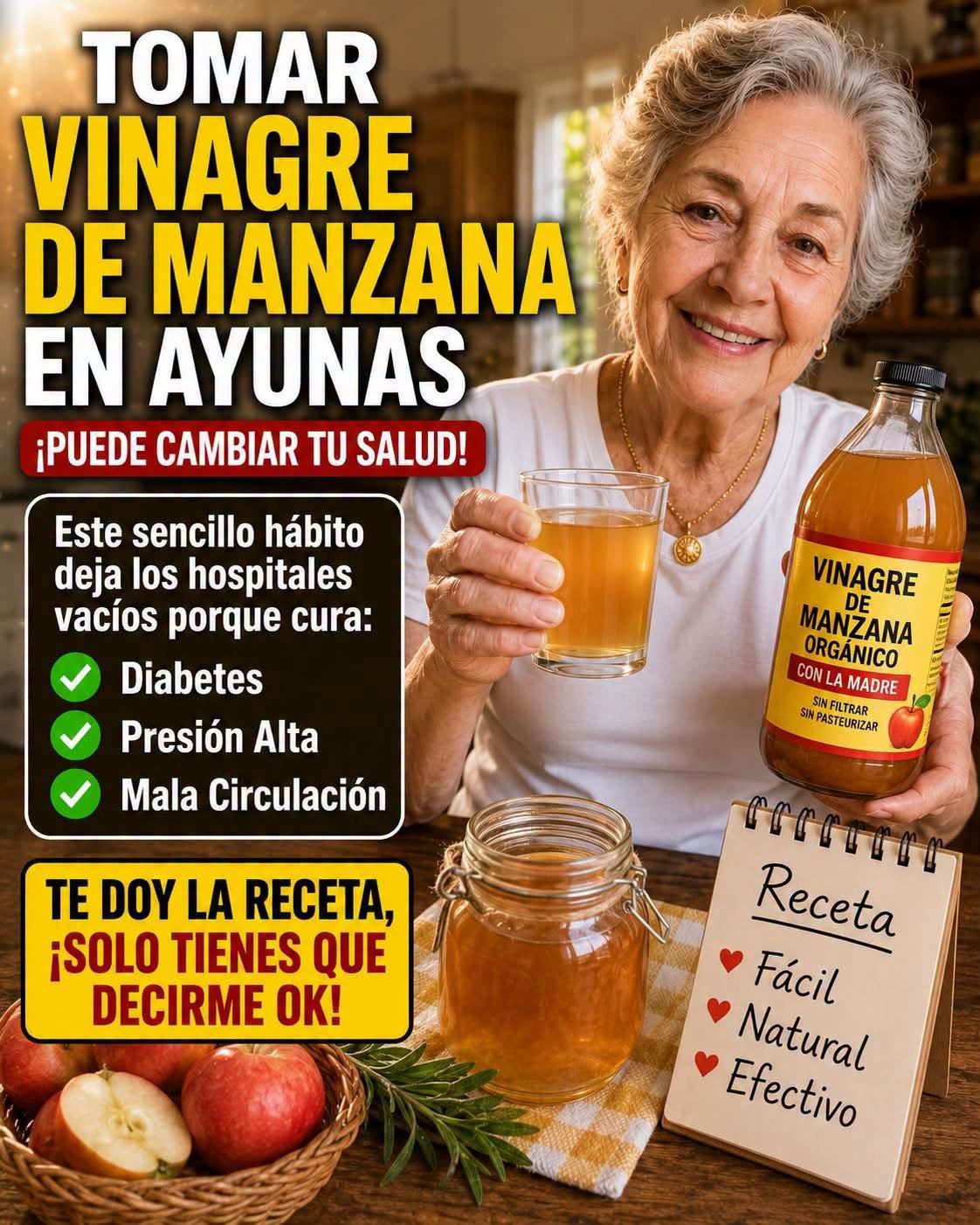 Vinagre de manzana en ayunas