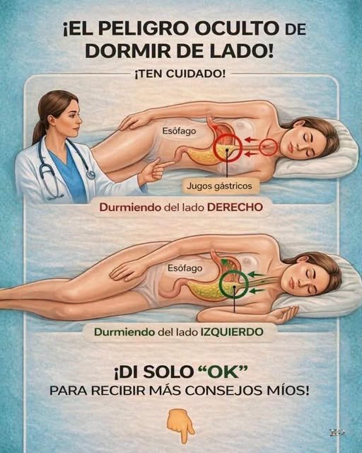 Comparativa de dormir del lado derecho y del lado izquierdo