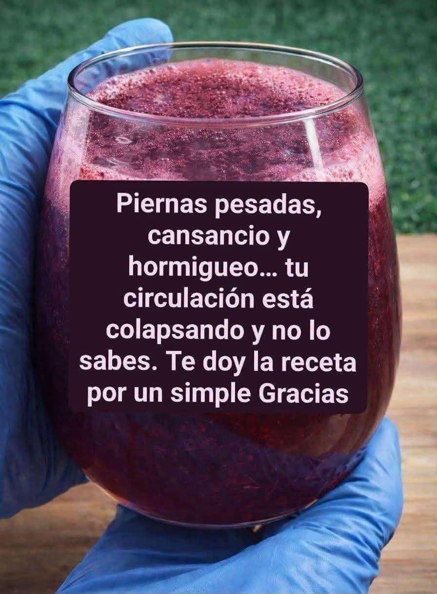 Bebida natural para mejorar la circulación