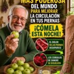 Fruta Poderosa para Mejorar la Circulación de tus Piernas y Cómo Prepararla de Noche