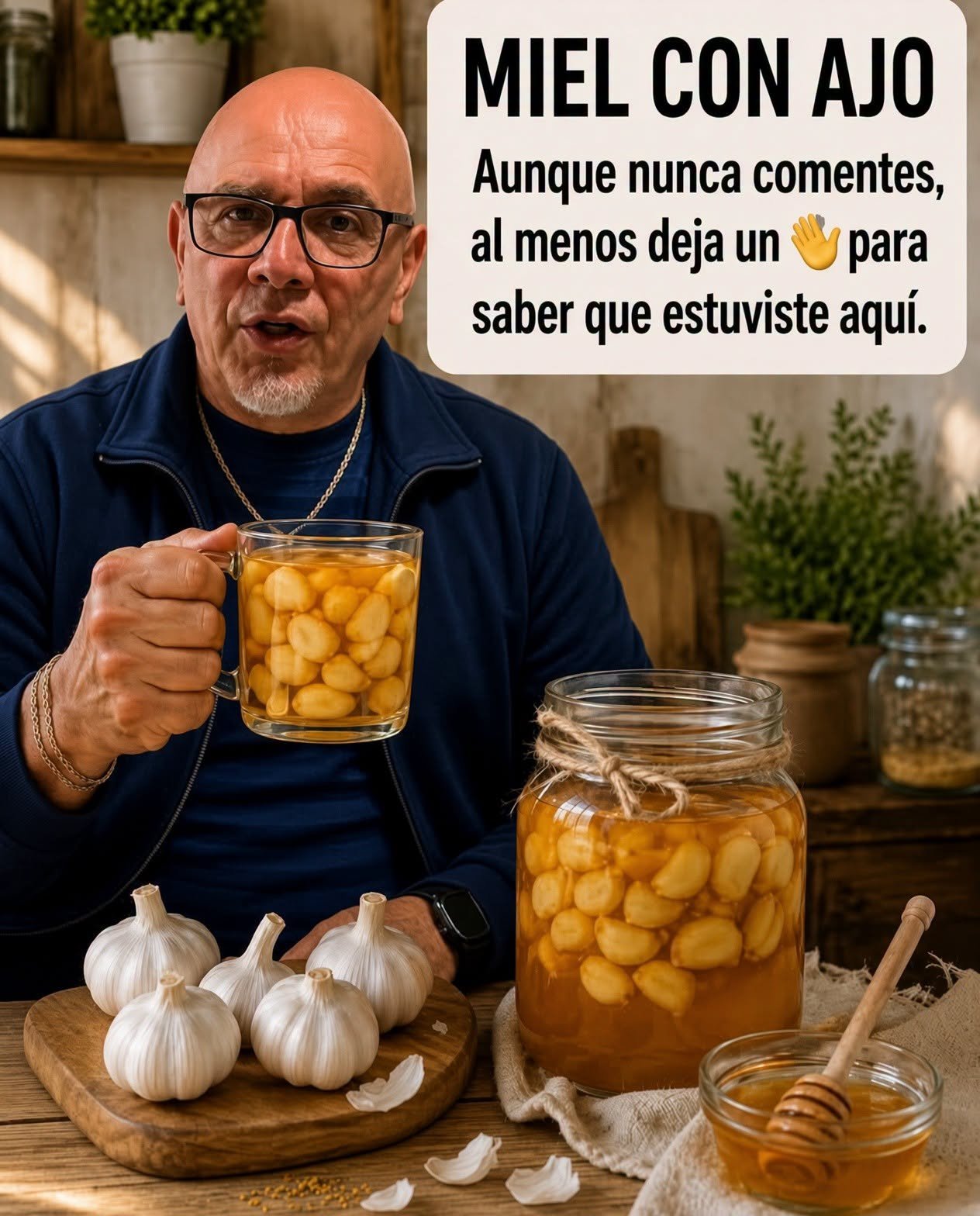 Miel con ajo