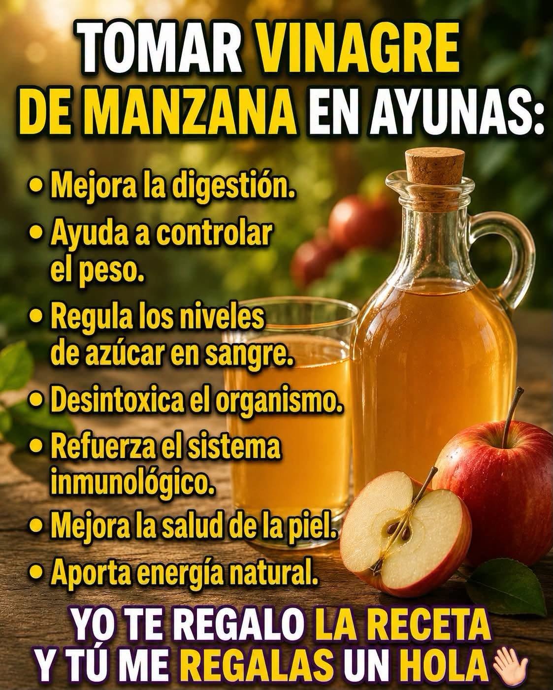 Beneficios del vinagre de manzana