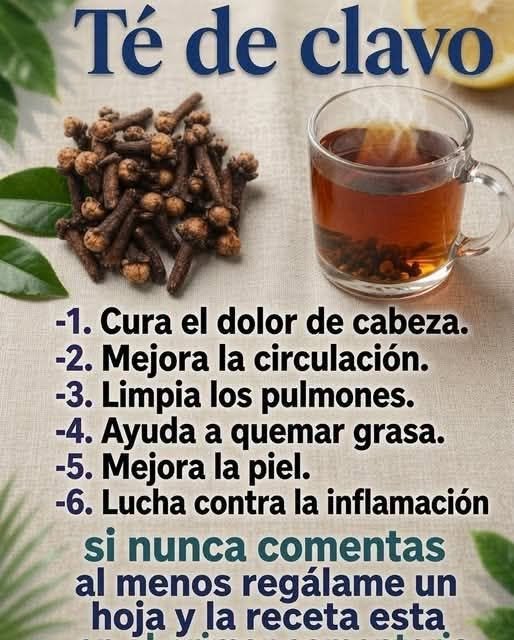 Beneficios del Té de Clavo