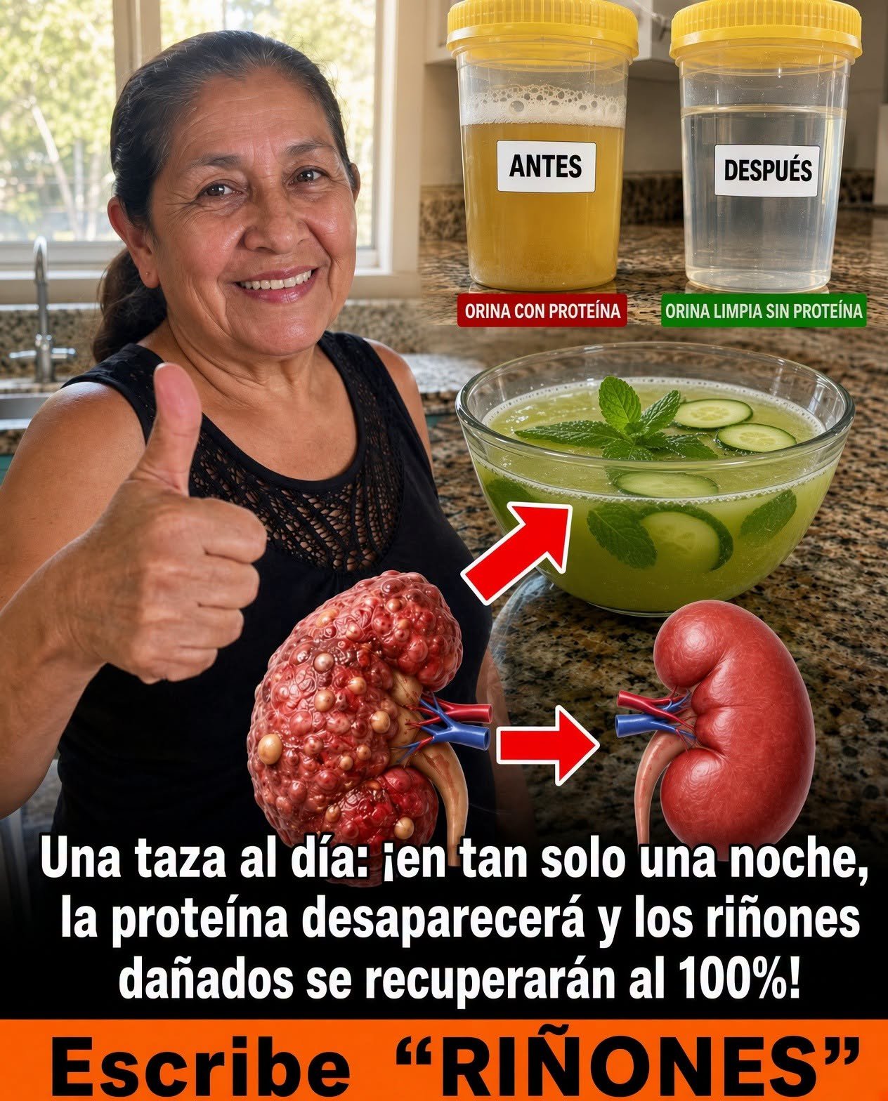 Receta natural para la salud renal