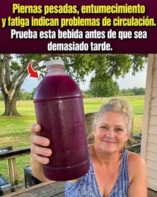Bebida natural para mejorar la circulación