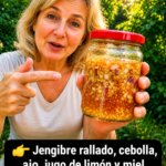 Mezcla Natural de Jengibre Ajo Cebolla y Limón para el Bienestar