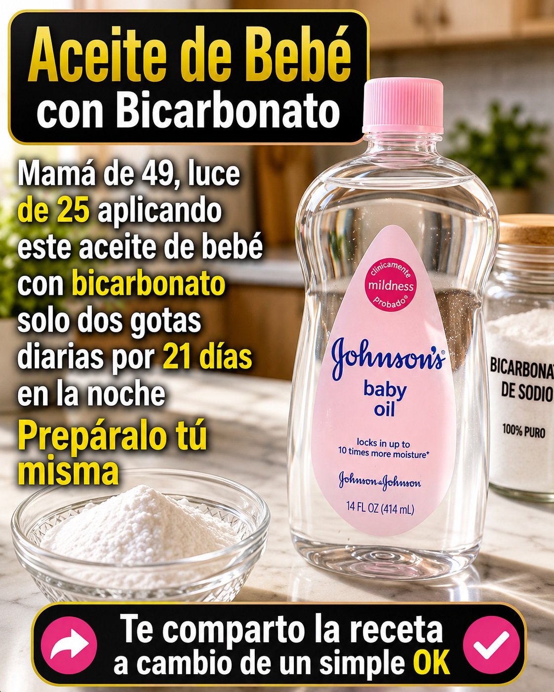 Aceite de Bebé con Bicarbonato