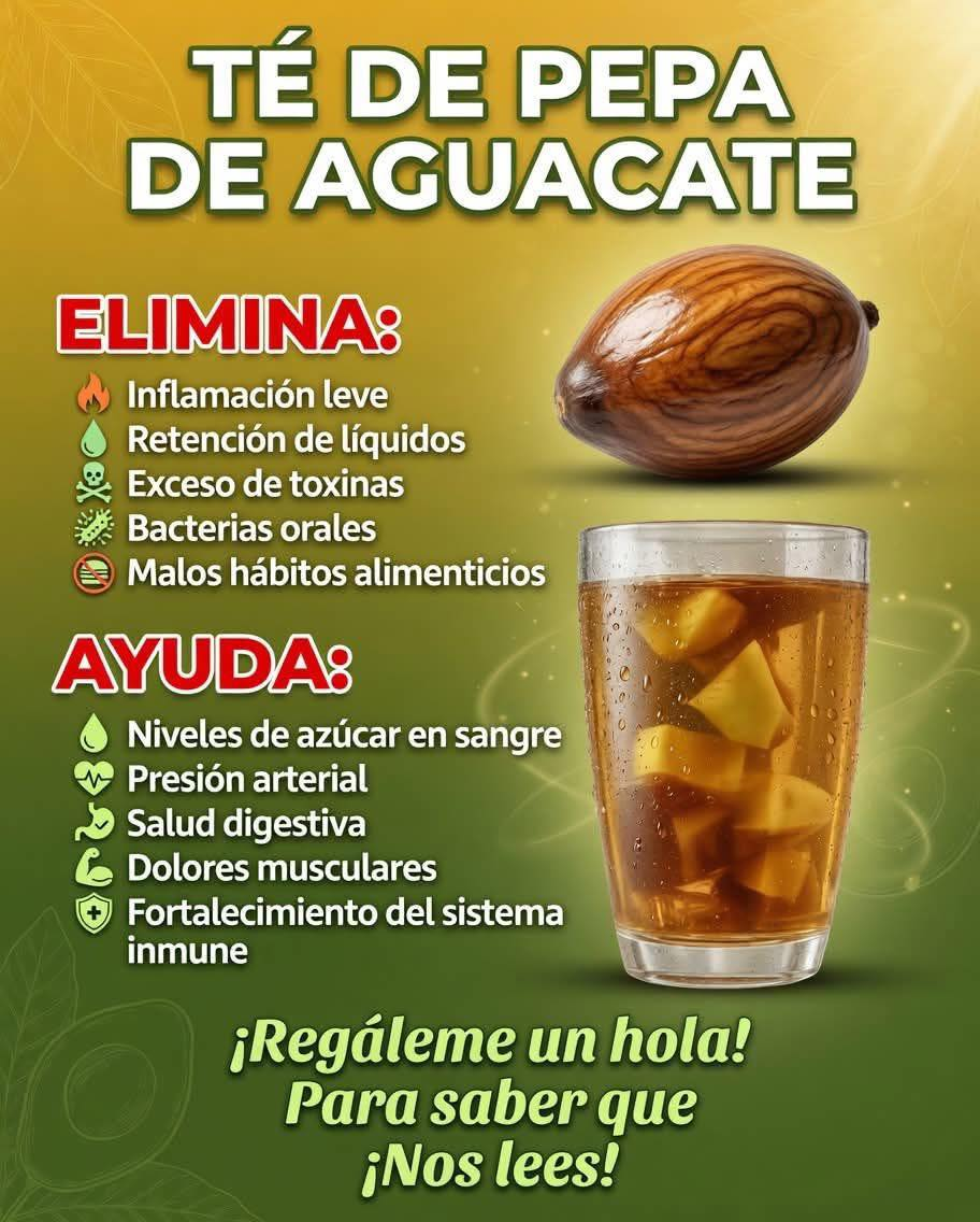 Té de semilla de aguacate