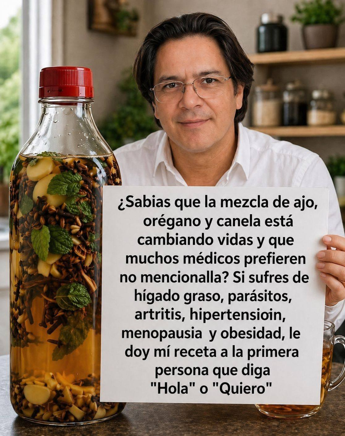 Infusión de ajo y orégano