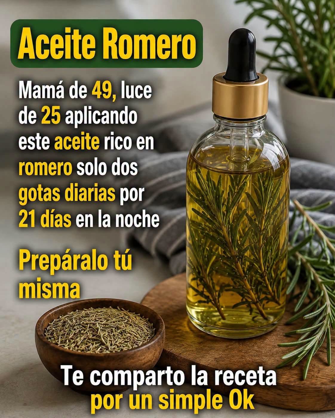 Aceite de romero y hierbas