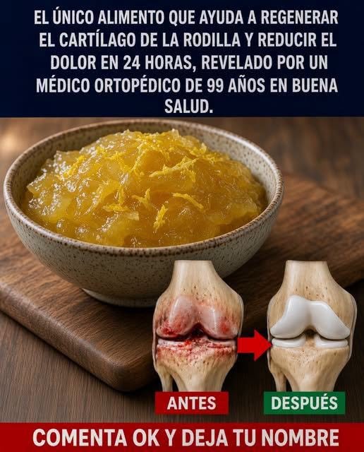 Alimento natural para la salud de las rodillas