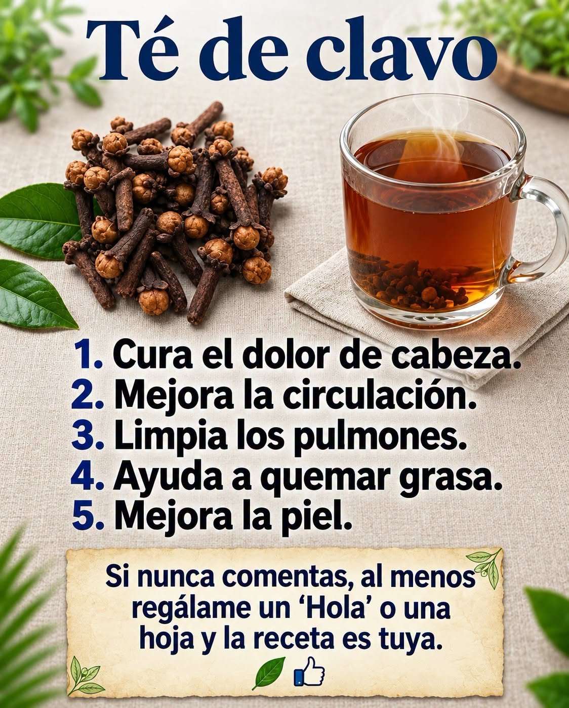 Té de clavo de olor