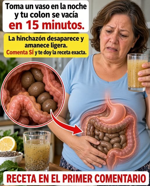 Bebida natural para limpiar el colon
