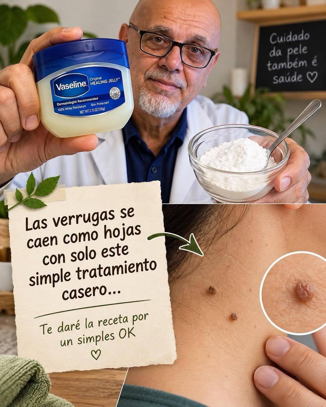 Tratamiento casero para verrugas