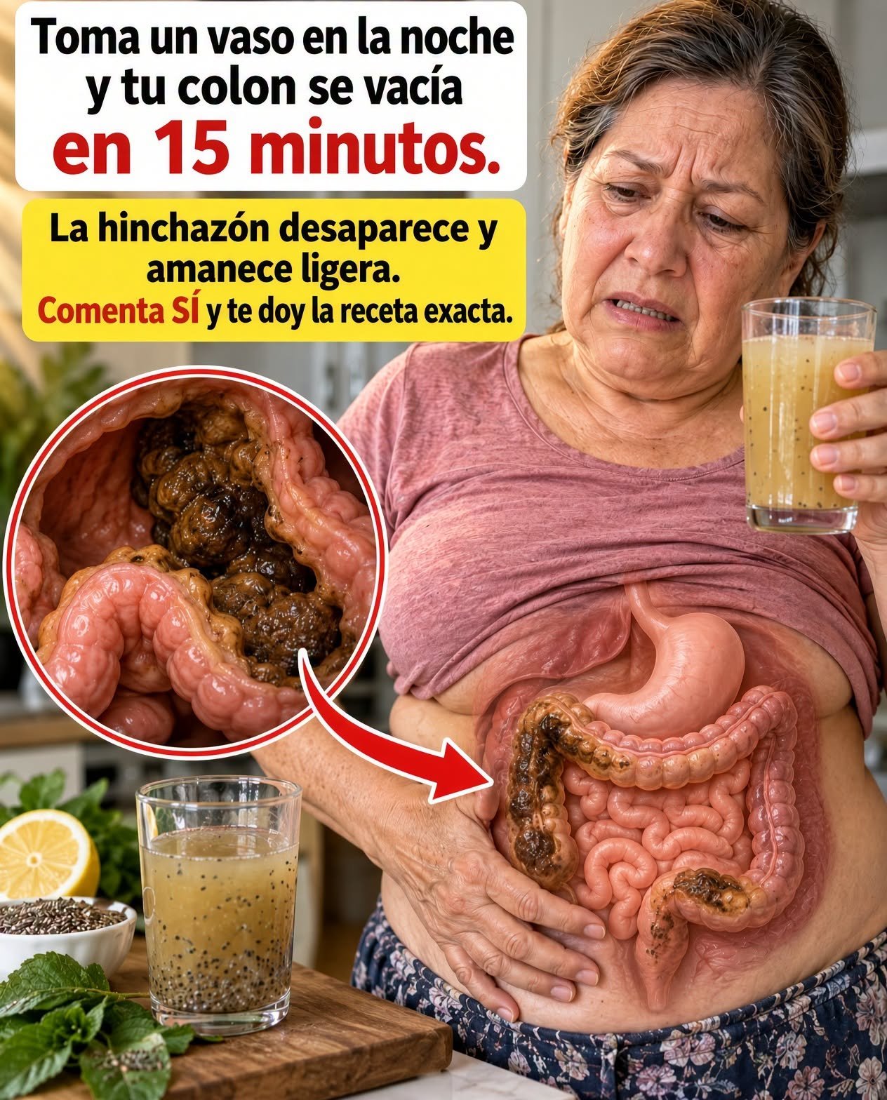 Bebida natural para mejorar la salud digestiva
