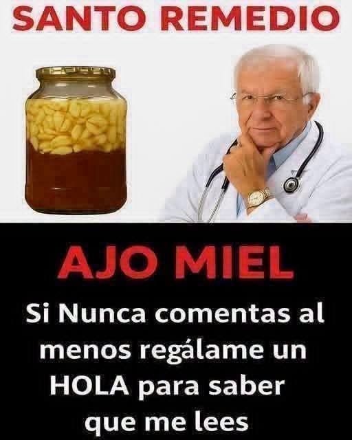 Ajo en miel como remedio casero