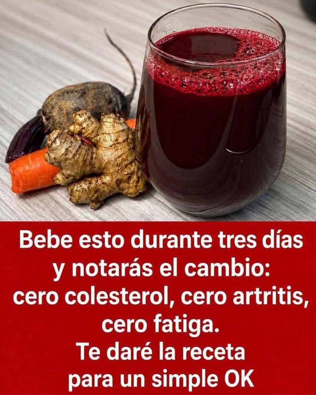 Jugo de remolacha jengibre y limón