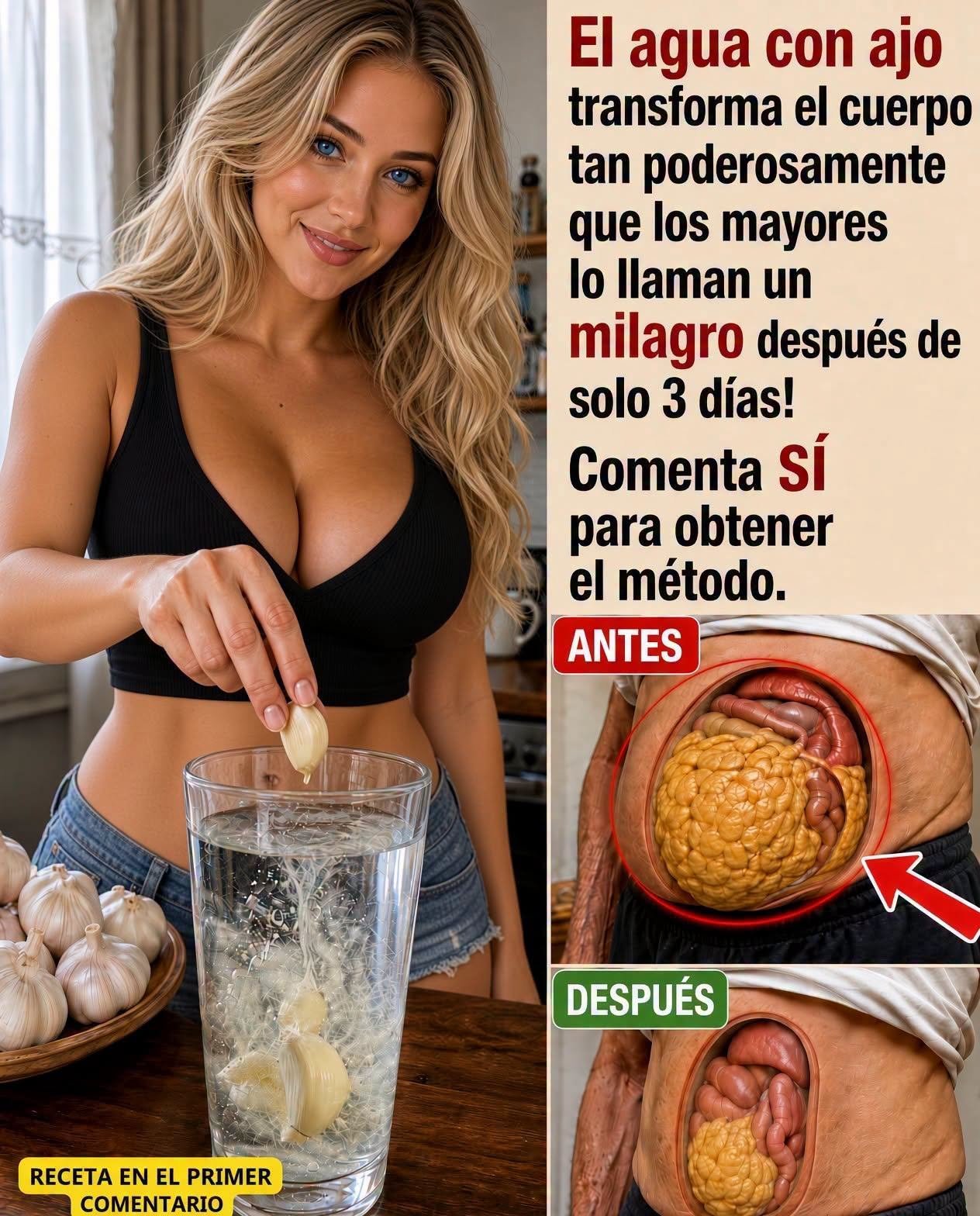 Preparación de Agua con Ajo