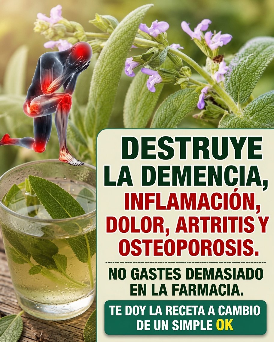 Planta de salvia y remedios naturales