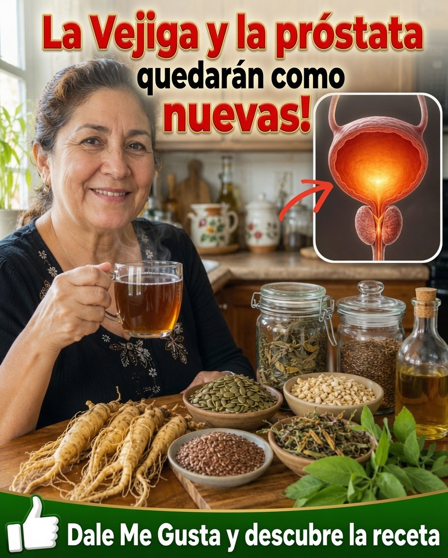 Té de hierbas para la salud de la próstata