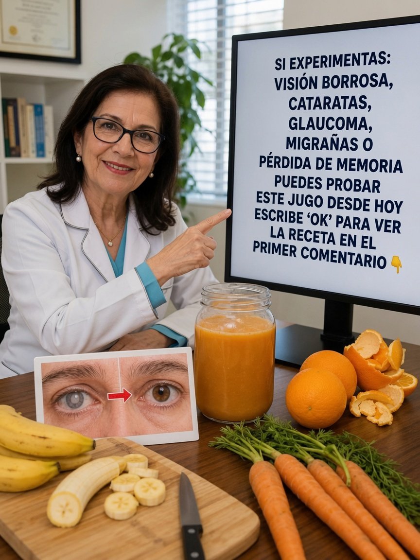 Jugos naturales para la salud visual y memoria