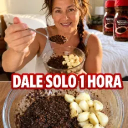 Mezcla de café y ajo